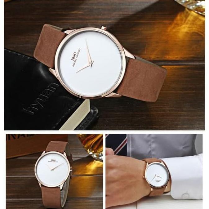New Ibso Jam Tangan Analog Pria Ultra Thin - B2219G Cuci Gudang
