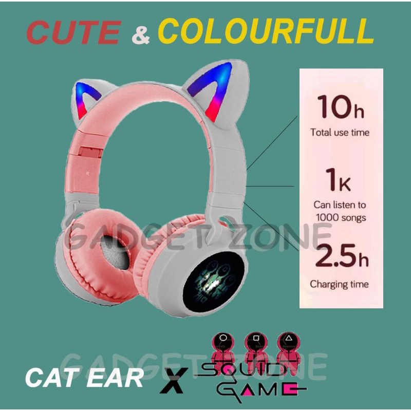 (READY) Cat Ear Noise Cancelling Headphone Bluetooth 5.0