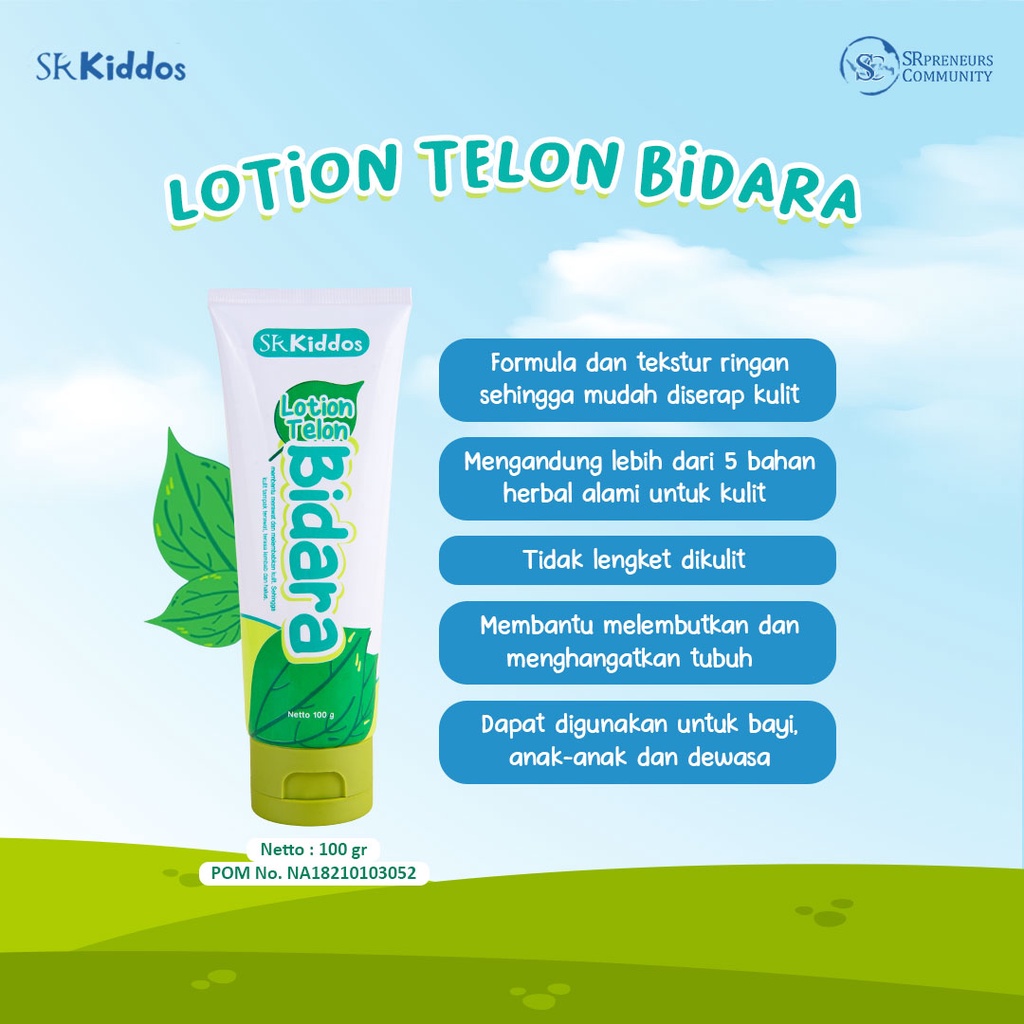 KIDDOS SR12 | DAUN BIDARA ANAK | PERAWATAN BAYI BALITA SR12 KID | BABY CARE PACKAGE DAUN BIDARA | SKINCARE BAYI | LOTION TELON | TELON BIDARA | TELON CREAM BPOM