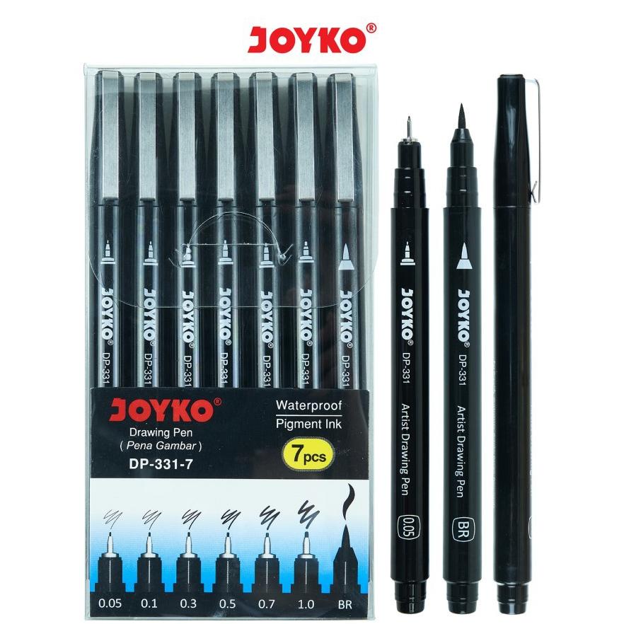 

Drawing Pen Pena Gambar Joyko Dp-331-7 1 Set 7 Pcs Waterproof