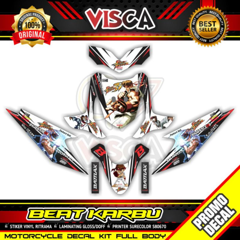STICKER DECAL FULL BODY HONDA BEAT KARBU ANIME 02