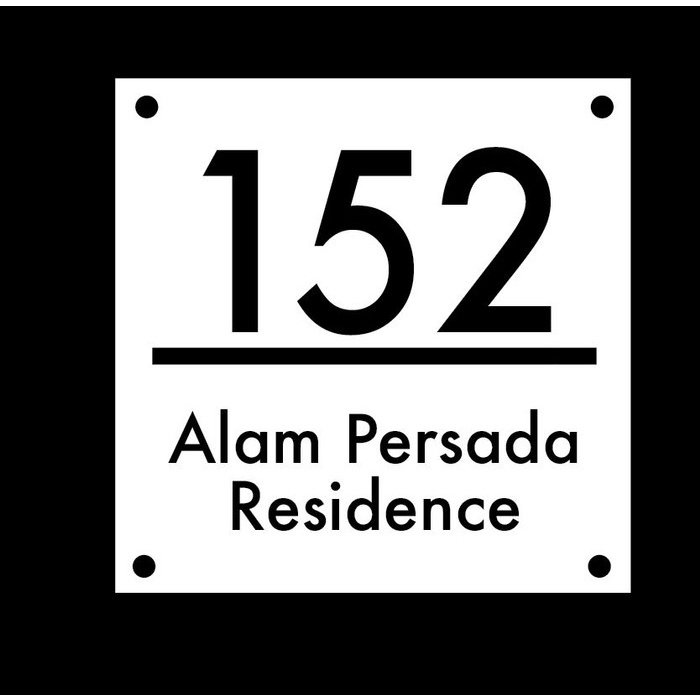 

Nomor Rumah Acrylic Printed | Nomor Rumah Akrilik Elegan