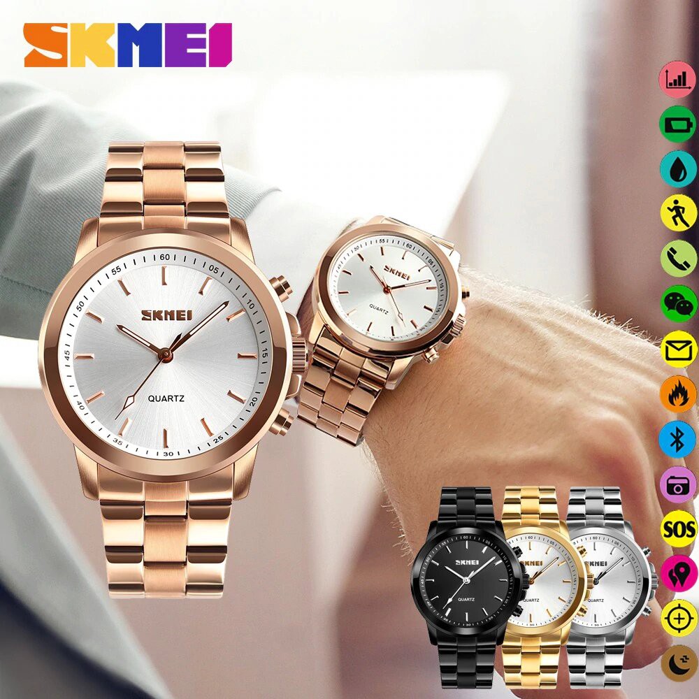 Jam Tangan Pria / SKMEI 1324 / Jam Tangan SmartWatch / Jam Tangan Stainless Steel Original SKMEI