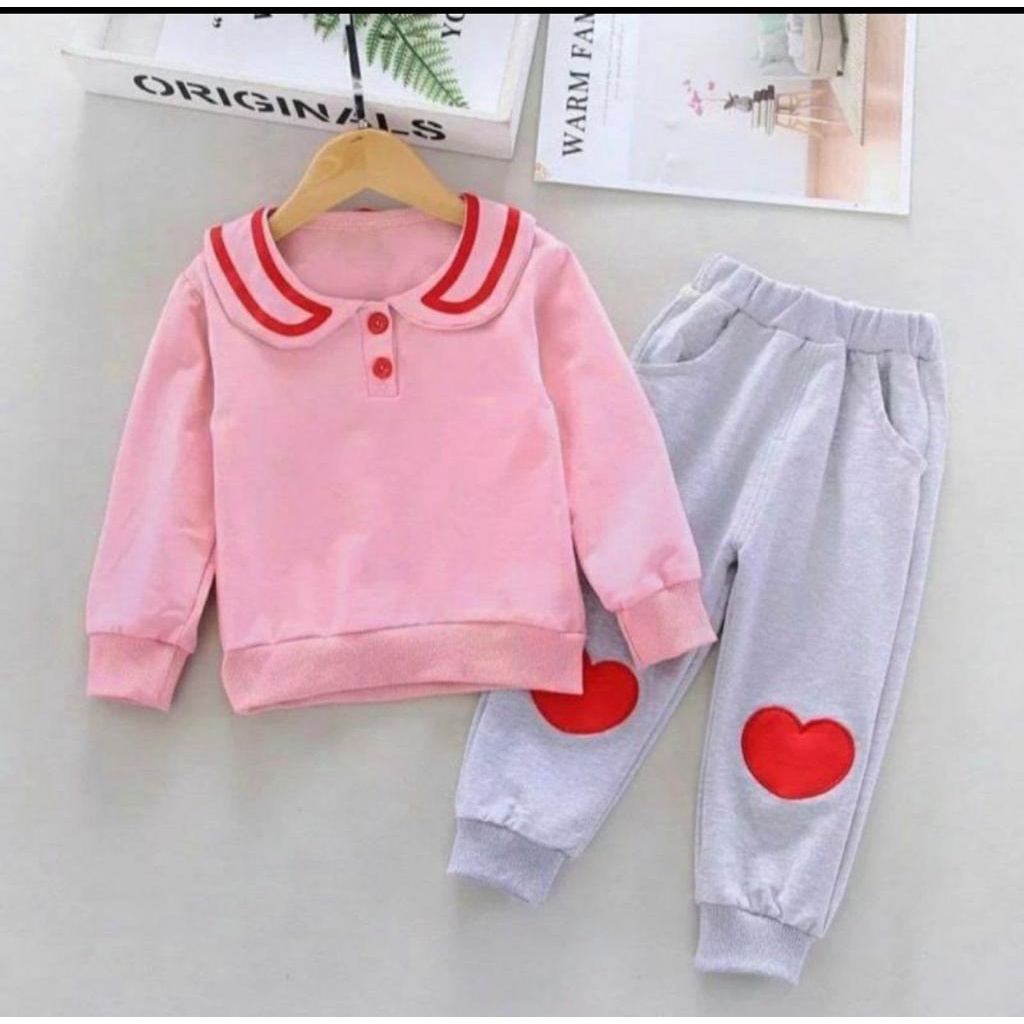 SETELAN SWEATER ANAK TERBARU/PAKAIAN ANAK PEREMPUAN 1-5 TAHUN