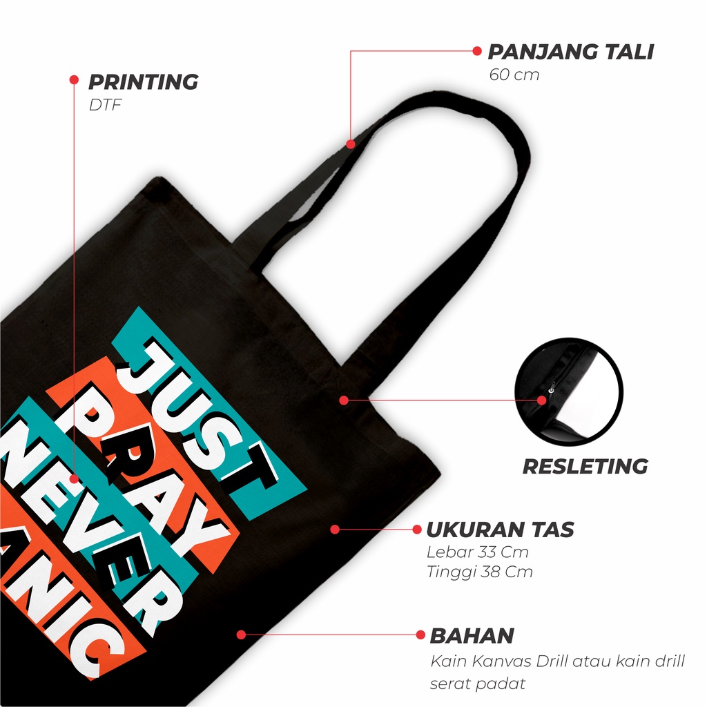 Sevine Tote Bag Resleting Tas Wanita Totebag Black Series Hitam - BTB2