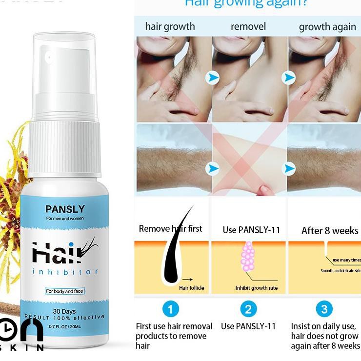 Penghambat bulu Tumbuh PANSLY Hair Removal SPRAY PANSLY Growth Hair Inhibitor