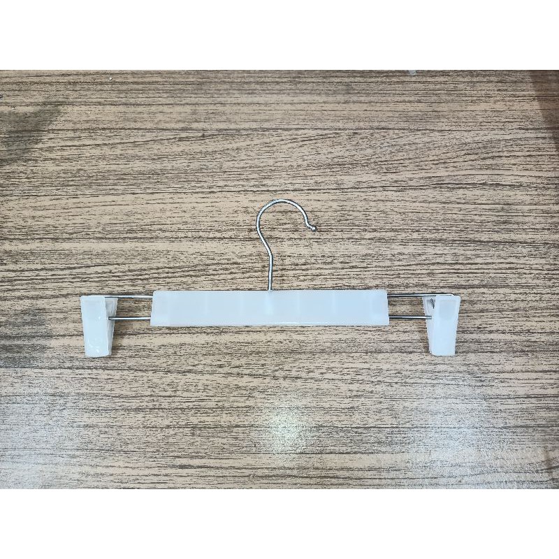 Hanger Jepit Celana Dewasa/ Gantungan Jepit Baju Plastik  262(putih) (isi 1pcs)