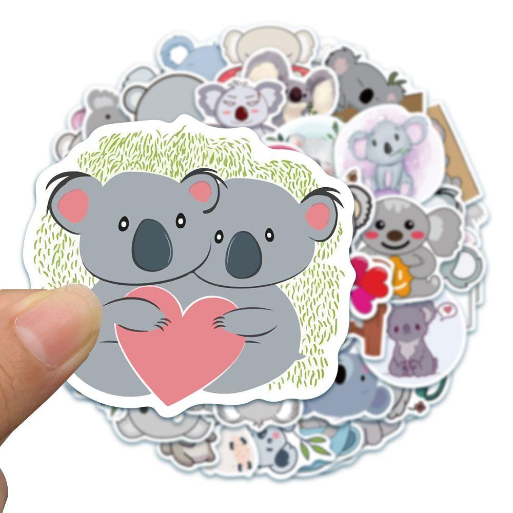 Mxbeauty Cute Koala Stiker Tahan Air Kreativitas Dekorasi Koper Kartun Skateboard Ponsel DIY Scrapbooking