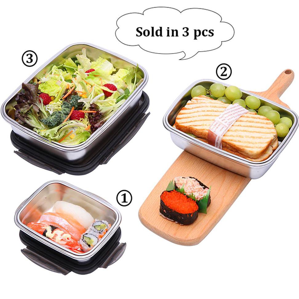 GS8 850ml Kotak Makan Bento Lunch Box Stainless Steel Besar KT273 HOMEFAVOR