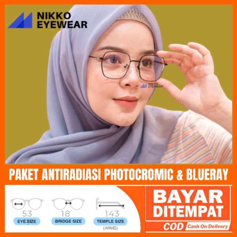 Frame Kacamata 1318, Gratis Lensa Photocromik,Gratis Lensa Blueray,Kacamata Antiradiasi,