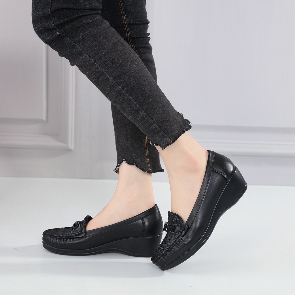 JISO ZEN-290 / Sepatu Wedges Wanita Import Sepatu Kerja Wanita