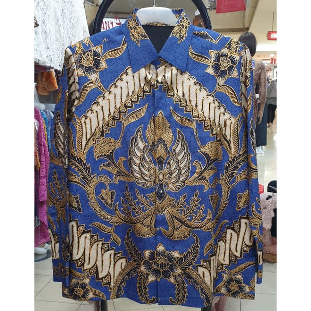 KAIN BATIK SUTRA/Kemeja batik Tulis/SUTERA ATBM PRADA TULIS HALUS KEMEJA
