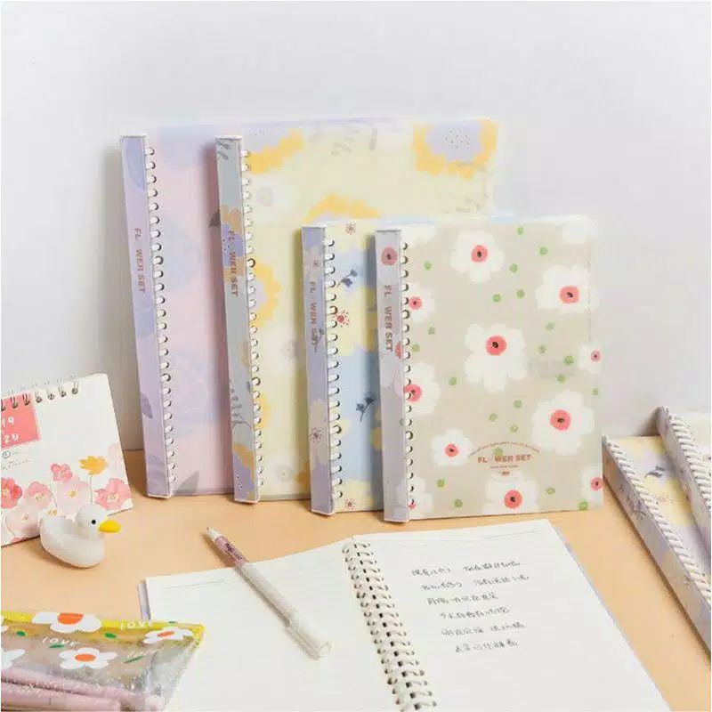 

[OWL] Binder Hardcase Flower A5 B5 (Bisa isi Ulang)
