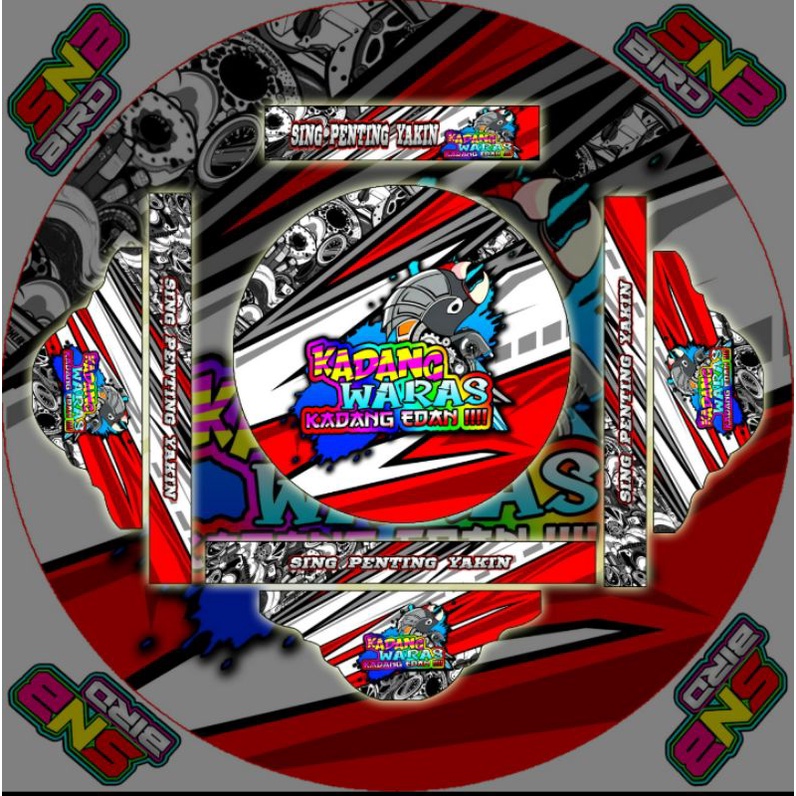 stiker tebok Lovebird