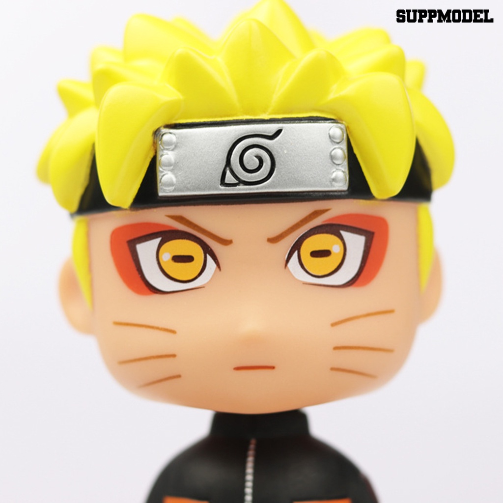 Mainan Action Figure Model Kartun Anime Uzumaki Naruto Kepala Bergoyang Untuk Ornamen Mobil