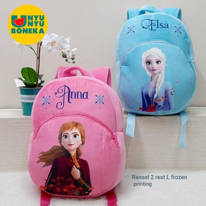 Tas ransel BESAR anak sekolah paud tk sd smp boneka frozen anna elsa - Anna