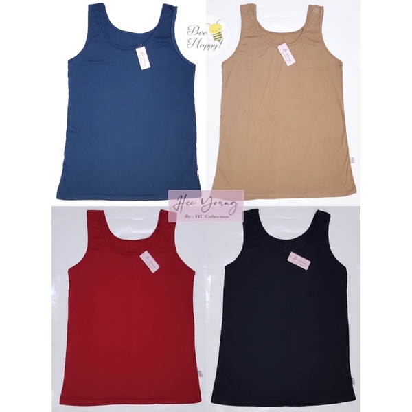 TOKO KL | KATUN 100 % PILIH WARNA Singlet Wanita XXL / Jumbo / Tanktop Wanita Tali Lebar Jumbo