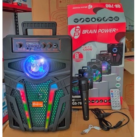 Speaker Brain Power 4813 8inc Free Mic