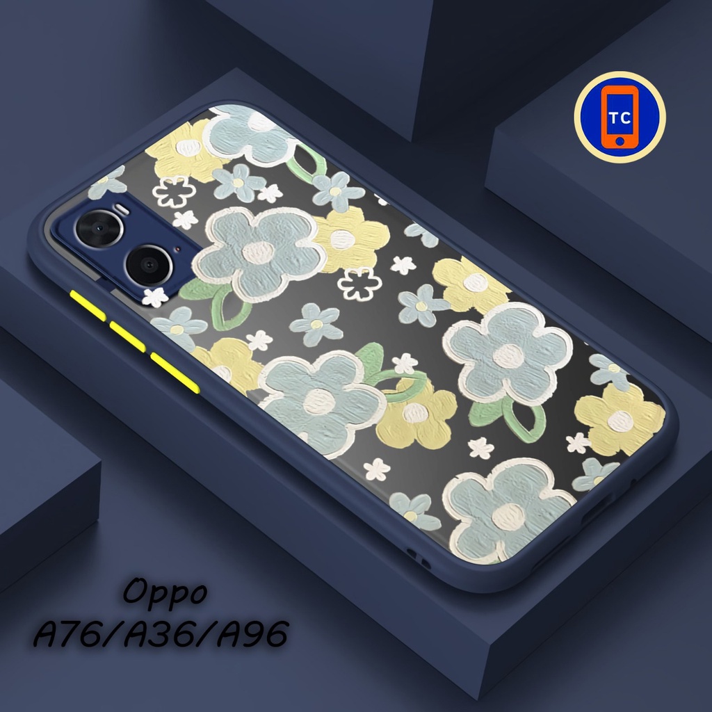Topcase - Case Flower Oppo A96 OPPO A95 4G / RENO 6 4G / A1K / A12 / A15 / A15S / A16 / A31 2020 / A