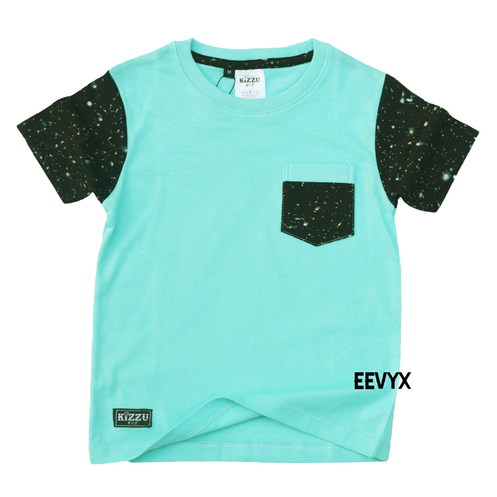 Kizzu Baju Kaos Distro Anak Laki Laki Umur 1-12 Tahun Bahan Cotton - Galaxy Tosca - Eevyx Store