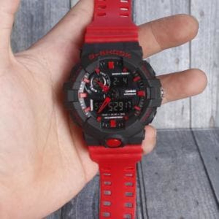 Jam Tangan GShock GA700 Hitam Tali merah G-Shock GA-700 G Shock GA 700 SURABAYA