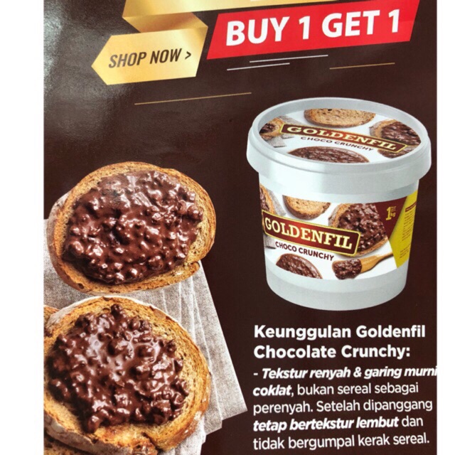 

Selai coklat gurih dan renyah