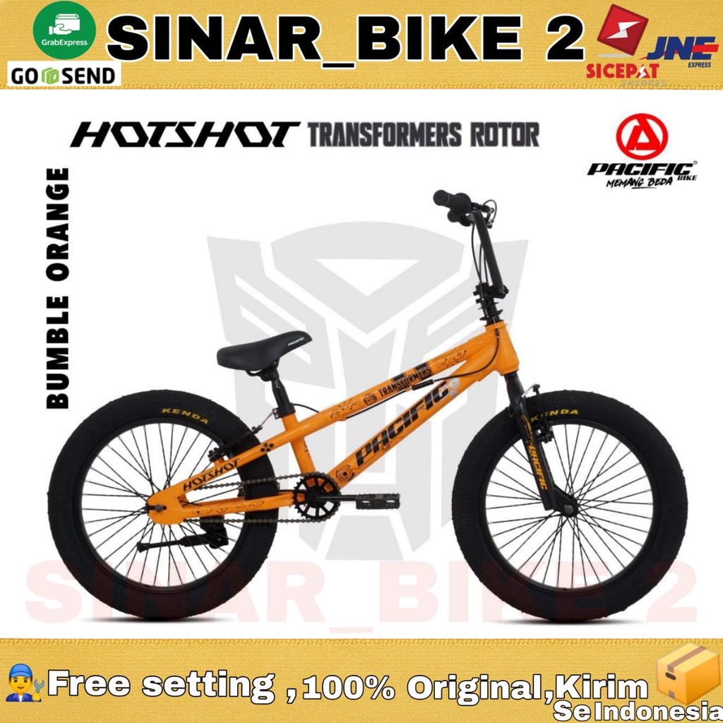 Sepeda BMX PACIFIC HOTSHOT TRANSFORMERS 20 Inch Tanpa Rotor / Rotor