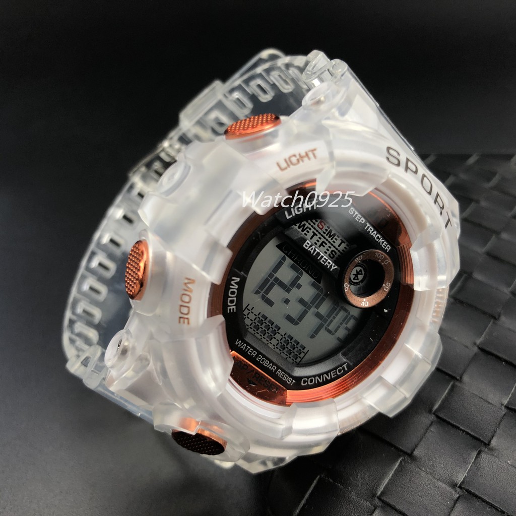 Jam Tangan Pria Transparan Jam Tangan Dualtime Jam Tangan Sport Fashion