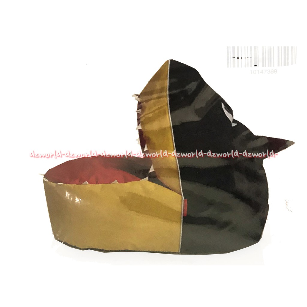 Soleil Shark Bean Bag Kursi Santai Motif Ikan Hiu Hitam Cover Bean Bag