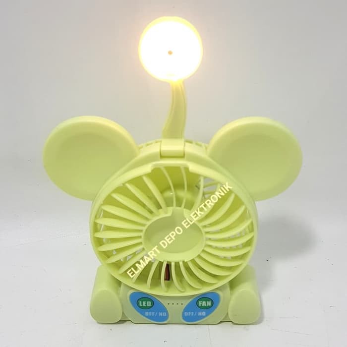 VOTRE kipas angin mini meja + lampu SF 09 / mini fan portable SF09