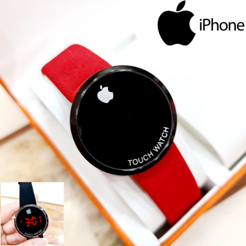 jam tangan tali kulit led fashion cewek cowok wanita pria