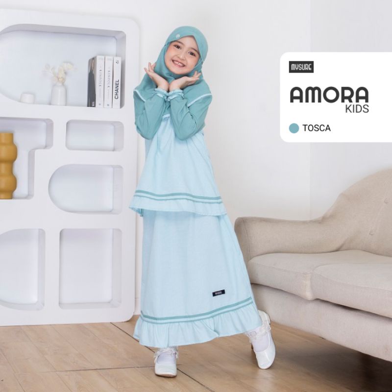 BAJU ROK MUSLIM ANAK © AMORA DRESS KIDS SET MYSURE