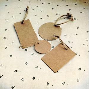 

HANGTAG karton samson craft love label packaging brand kartu gift card tag baju aksesoris kalung ge