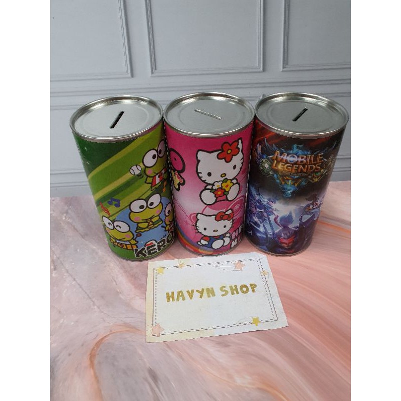 celengan kaleng ukuran XL / tempat menabung-7