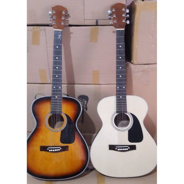 Gitar Allegro Akustik Ukuran Junior 3/4 Original black and sunburst colour Only