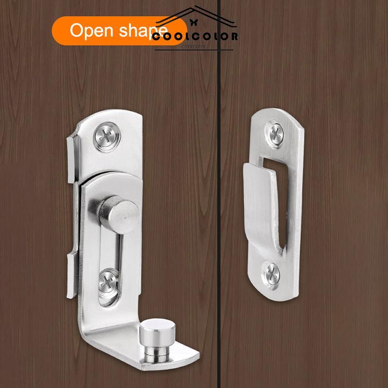 CODGesper Kunci Pintu Gudang Sudut Kanan Push-pull Shift Door Pengait Pintu Kuno- cl