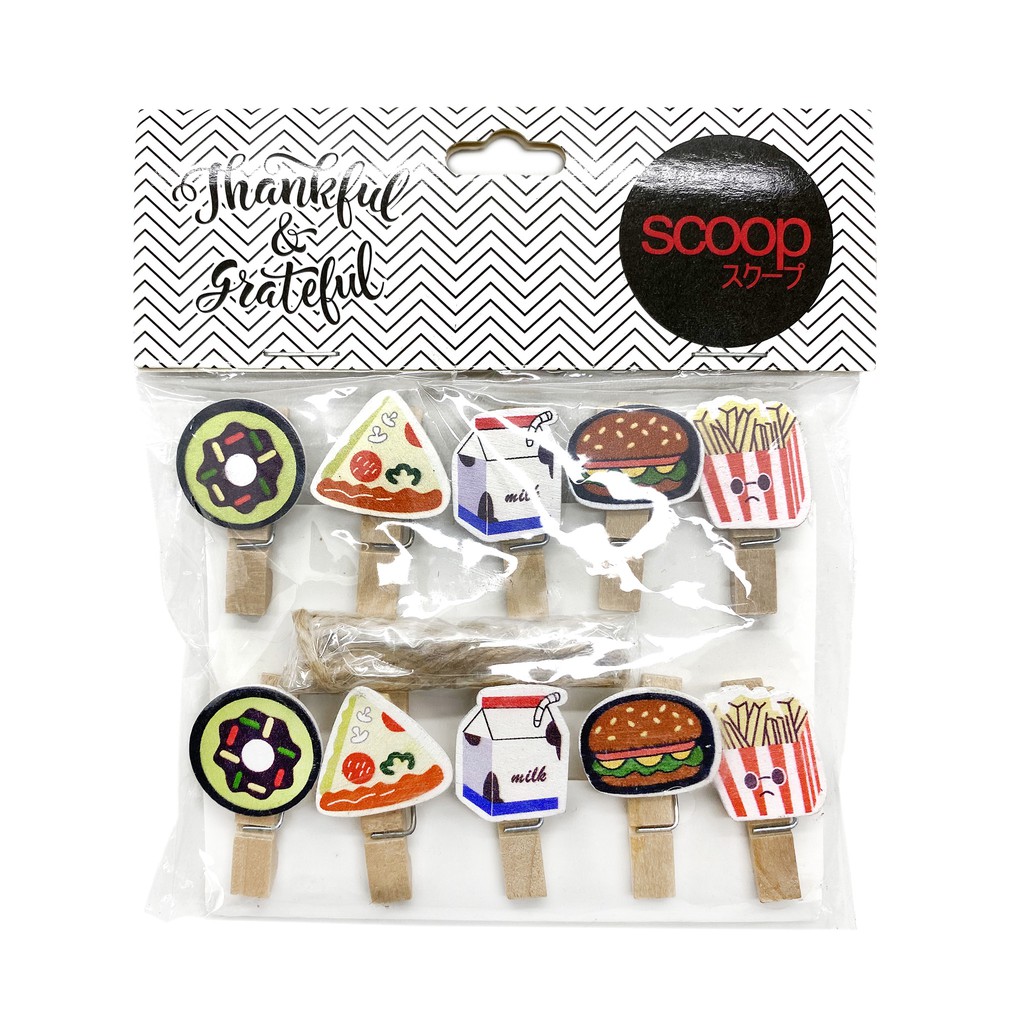 

Scoop Jepit Kayu / Wooden Clip Donut Pizza Burger 54560201