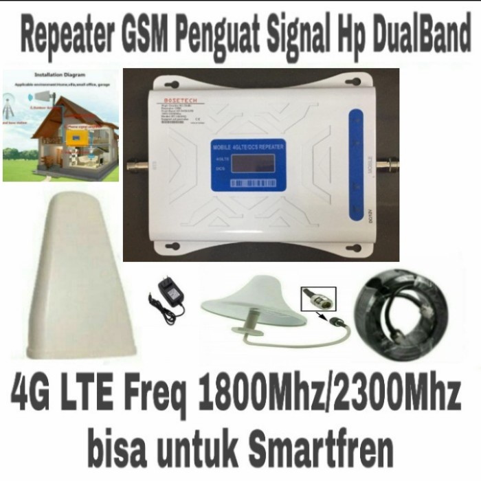 Reepeeatter Gsm 4G Lte Support Smartfren, Penambah Sinyal Signal Hp