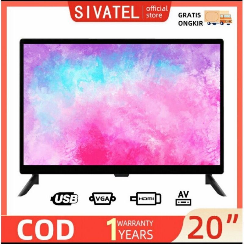 BISA COD - PROMO TV LED 20 INCH SLIM FULL LAYAR FHD TV BERGARANSI 1 TAHUN