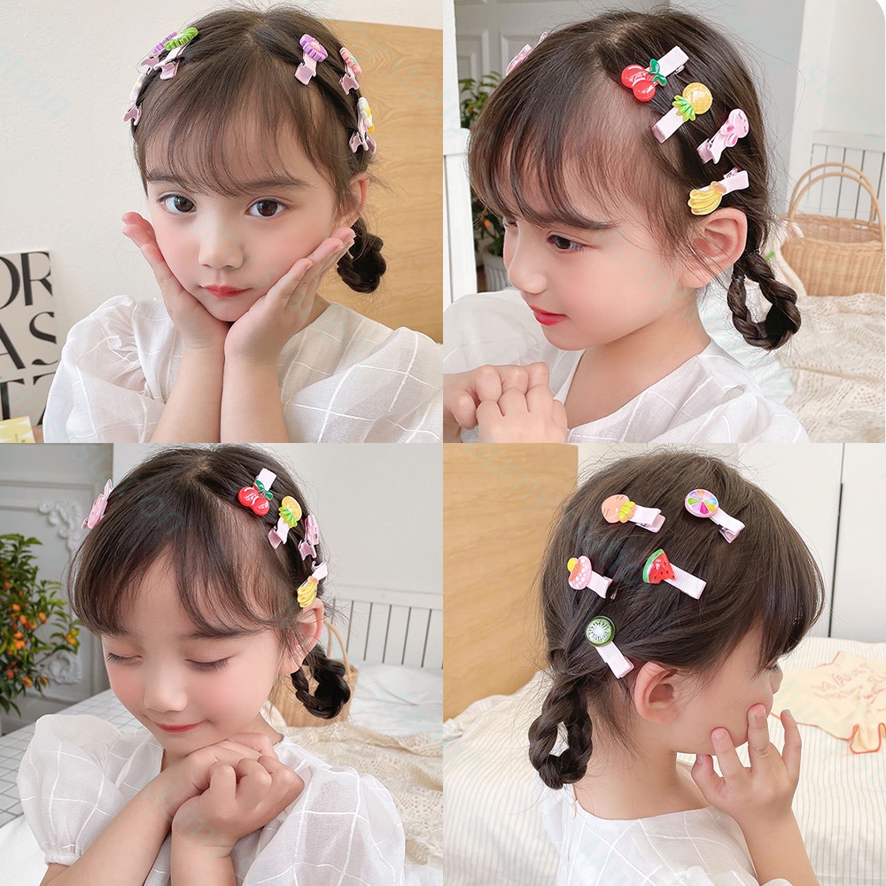 Mumystation Jepitan Anak Lucu Gaya Korea Model Karakter/jepit rambut anak lucu 10pcs