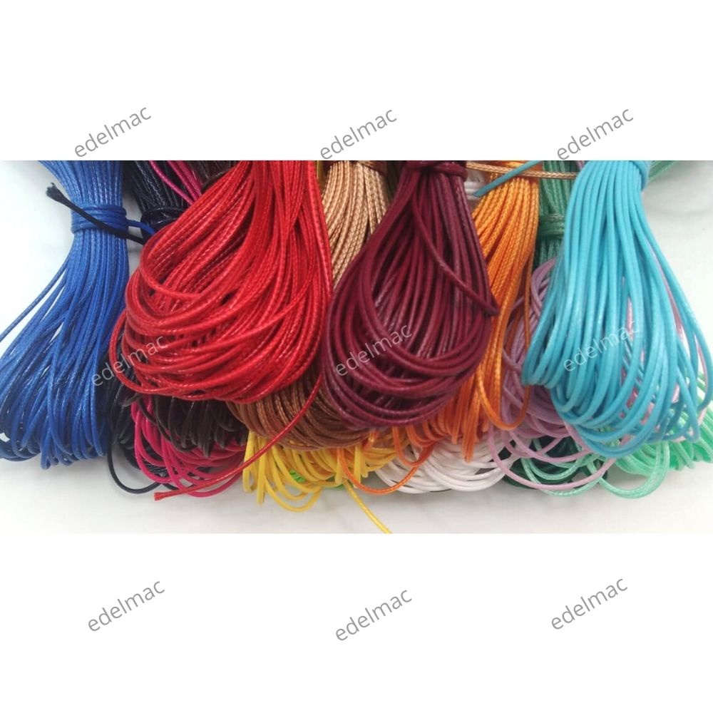 Ecer Tali Braided Korea Wax Thread  Benang Lilin Kalung Gelang Accessories Multicolor DIY Handcraft