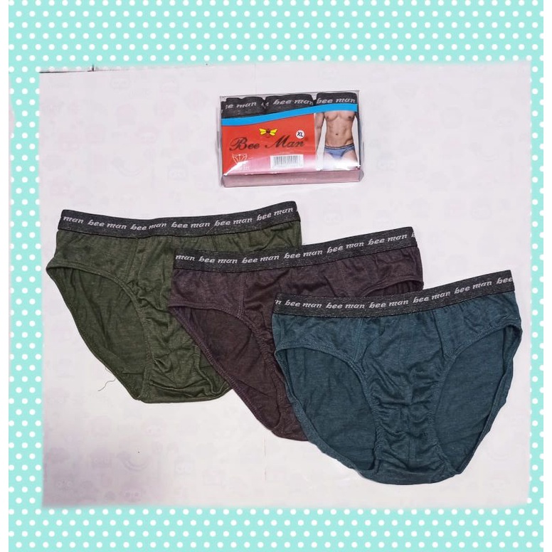 [COD] CD PRIA BEE MAN SSBM 021 isi 3pcs karet boxer / Celana dalam pria terlaris/ termurah/ berkuali