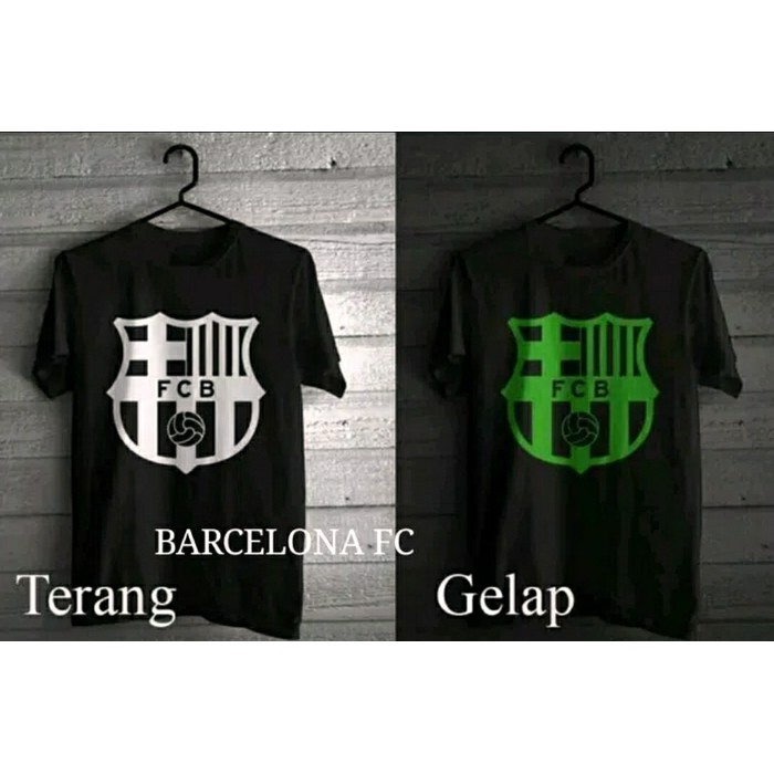 TERBARU KAOS NYALA DALAM GELAP GLOW IN THE DARK KAOS BAJU TSHIRT - Hitam