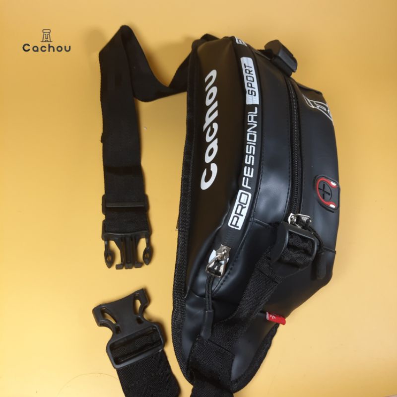 Cachou Tas Selempang Pria Mvd Anti Air Slempang Waistbag Waterproof