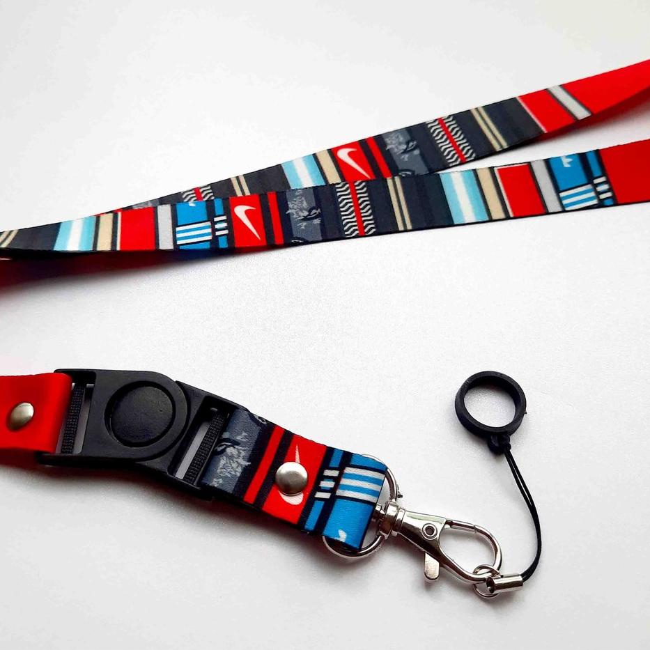 

Best produk 50 Lanyard printing NIKE Gantungan ID card plus karet 13mm