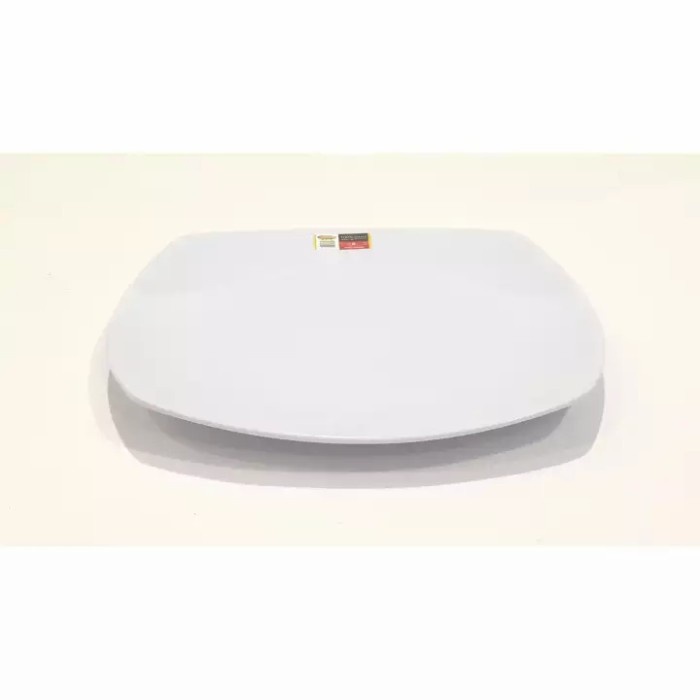 L.Maryanne Promo 1 Lusin Piring Melamin Polos Persegi - Putih