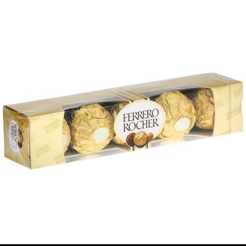 

FERRERO ROCHER ISI 5 PCS PER PACK COKLAT IMPORT FERERO ROCHER