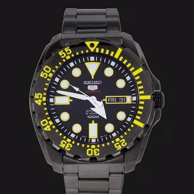 Jam Tangan SEIKO 5 Sport SRP607K1 Original Black Stainless SRP607