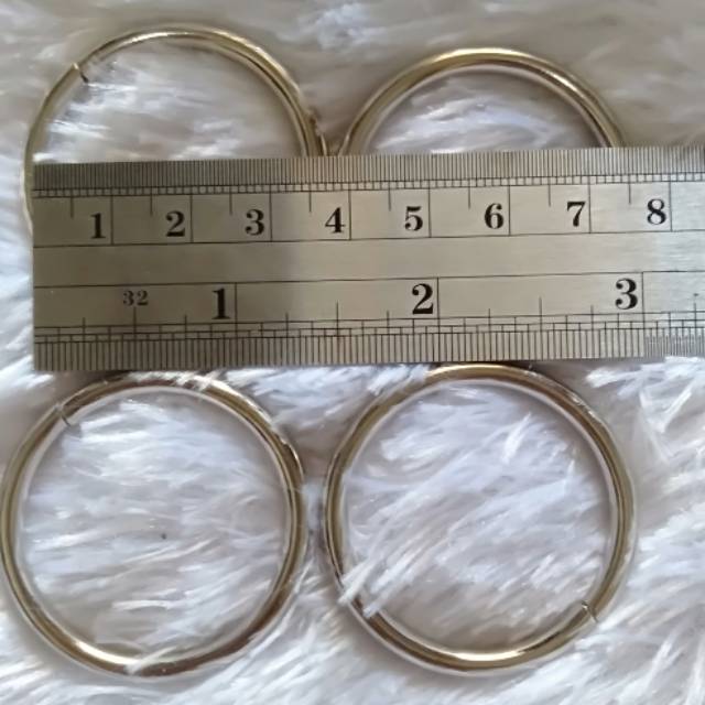 Ring nikel untuk tas tali kur,rajut kulsin dan ya lainnya