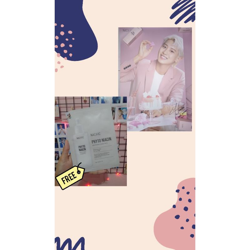 sharing poster nacific x chanyeol exo free sheet mask